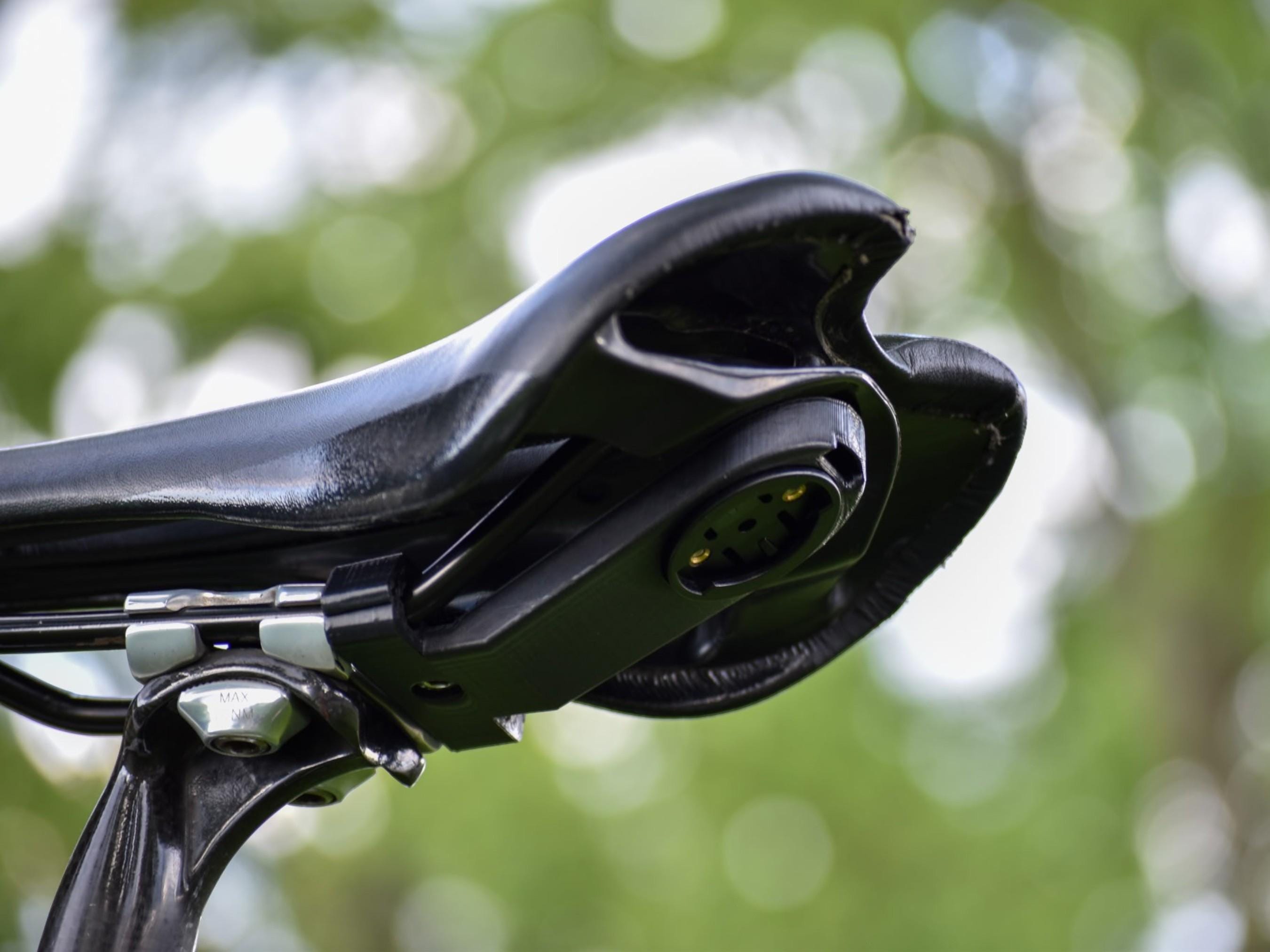 Under Saddle Bike Computer Mount for Garmin & Wahoo | Aero Track TT Triathlon Cycling Mount product image 2